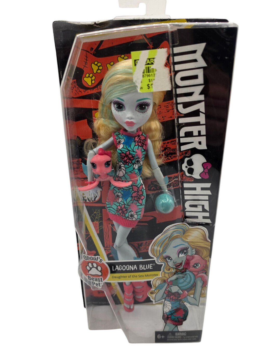 Monster High Ghoul's Beast Pet Lagoona Blue Doll Brand NEW Factory SEALED in Box